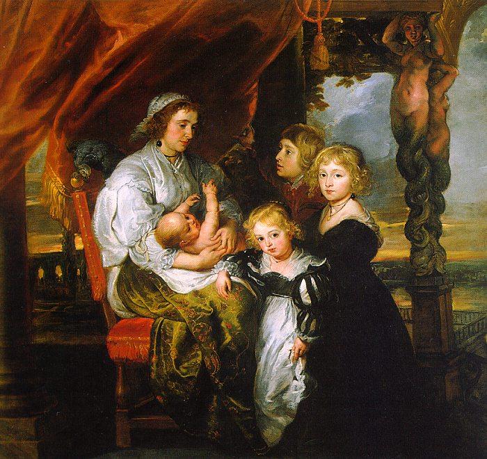Peter Paul Rubens Deborah Kip and her Children Germany oil painting art